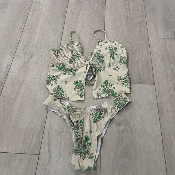 seamoly Women's Tankinis Striped Halter String Tie Side 2 Piece Tankini Sets Swi - Picture 1 of 7